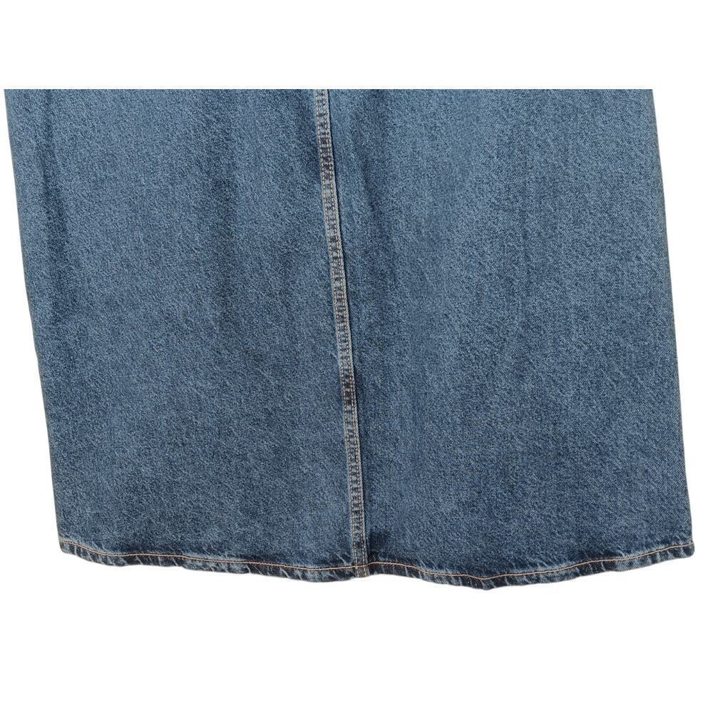 New Old Navy Denim Skirt Size 8 Button Front Midi Blue Jean High Waist - Picture 12 of 16